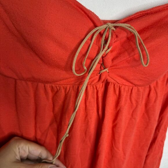 Vintage y2k Bongo Orange Halter Top, Large - Picture 2 of 4